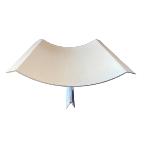 Congé d'angle PVC grand rayon