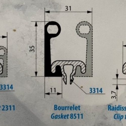 Raidisseur - Clip Fixing Strip 3314